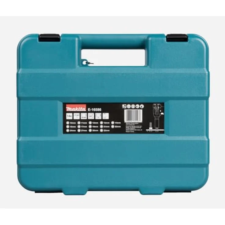 Makita Bit- und Steckschlüsselset E-16586, 14-teilig im Koffer, Impact Black, Außenvierkantaufnahme 1/2" – Bild 4
