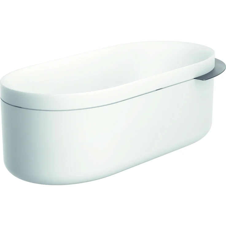 hansgrohe AXOR Suite, freistehende Badewanne aus SolidSurface, 1900x850x630mm, für 2 Personen, 190 Liter, mit Push-Open-Ablaufgarnitur