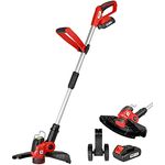 WALTER 3-in-1 Akku-Rasentrimmer 20 V, Rasenkantenschneider mit Einer Schnittbreite von 30 cm, flexibel Einstellbarer Schnittwinkel, Verstellbarer Zusatzhandgriff, Leerlaufdrehzahl 8000 min-1 - Preisvergleich