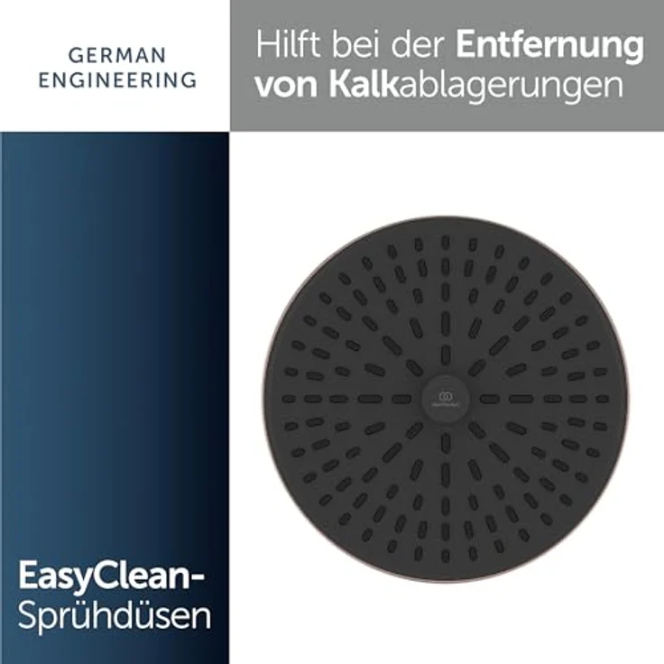 Ideal Standard Kopfbrause Alu+, 2-Funktionen in Rosé, mit IF Design Award 2024, wasserlabel 12 l/min, matt schimmernd – Bild 4