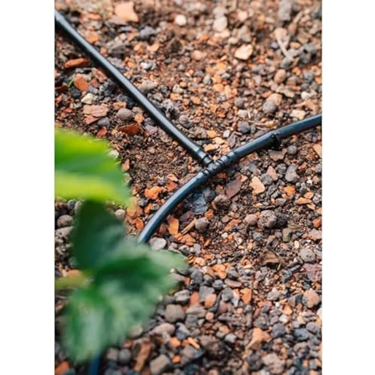 GEKA Bewässerungssystem Drip System, automatisches Bewässerungsset für Gemüse- und Blumenbeete, wassersparend, selbstreinigendes Tropfrohr, 15 m Versorgungs- und Tropfrohr – Bild 5