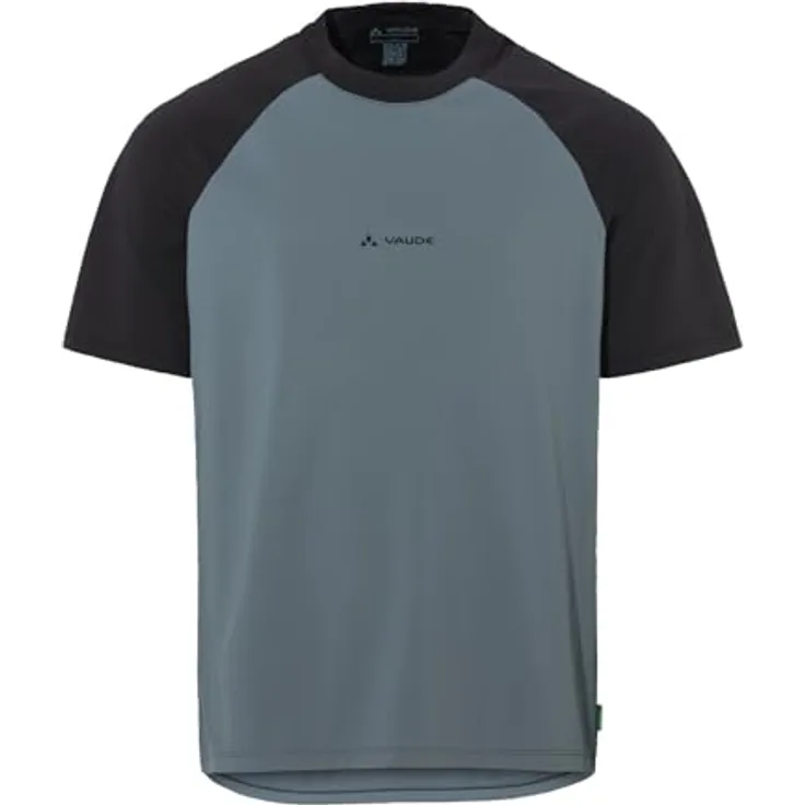Vaude Loamer Shirt, Herren Arbeitsshirt aus recyceltem Polyester mit Colorblock-Design, Grau, XXL