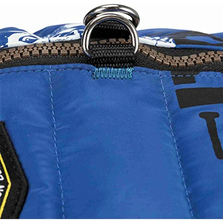 Trixie Mantel Hund Kleidung Haustiere - Jacke Umhang Weste mit Geschirr Großer Hund Kleine Medium Hunde Zubehör Umhang Geschirr Saint-Malo Größe XS 30 cm Blau – Bild 4