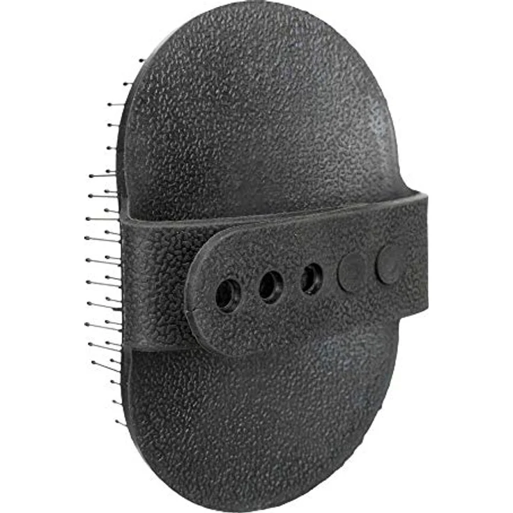 Trixie 2330 Pflegestriegel, Gummi, 8 × 13 cm, Schwarz – Bild 2