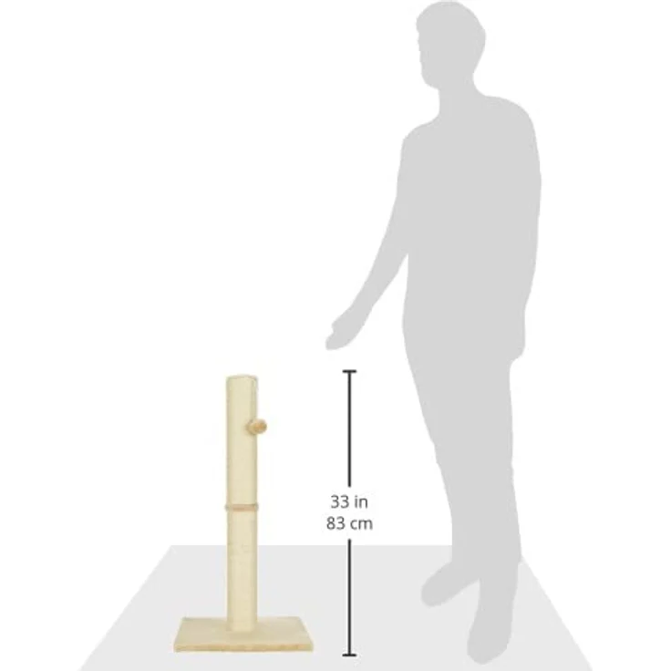 Kerbl Kratzsäule Opal Maxi 78 cm Beige – Bild 3