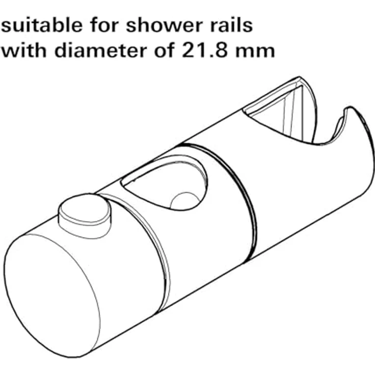Grohe Brausehalter Euphoria / Grohtherm 1000 / Tempesta Neu, Tempesta / Euphoria Gleitelement - Chrom – Bild 2
