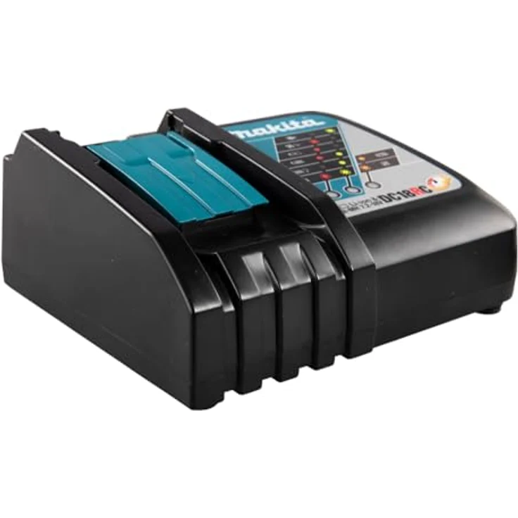 Makita DC18RC Ladegerät für Li-Ion Akkus, Schnellladegerät für 7.2V - 18V mit intelligenter Ladetechnologie und Kühlgebläse – Bild 5