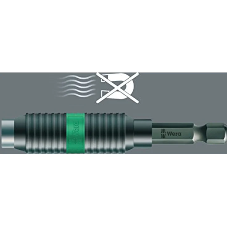Wera Bithalter 897/4 R, Rapidaptor Universalhalter 6,3 mm (1/4) mit BiTorsion Technologie, 75 mm – Bild 3