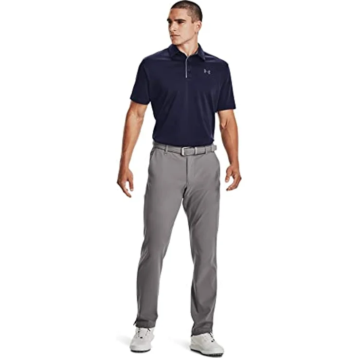 Under Armour Herren Tech Golf Poloshirt, lose Passform,  atmungsaktiv, schnelltrocknend, Anti Odor-Technologie, blau (Midnight Navy (410)), 3XL – Bild 2