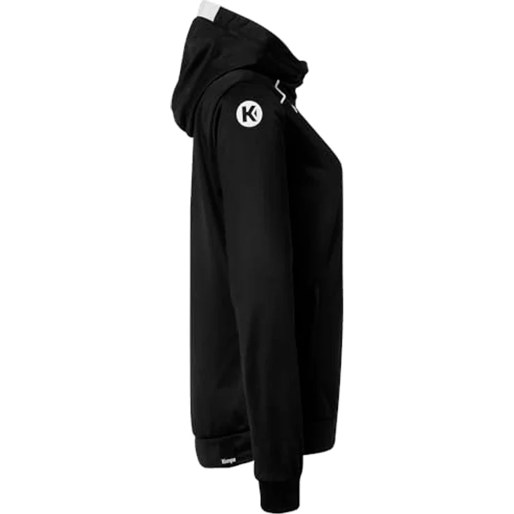 Kempa Kapuzenjacke PLAYER WOMEN Women 2003627_01 schwarz/weiß S, Arbeitsjacke mit Kontrasteinsätzen und tailliertem Schnitt – Bild 4