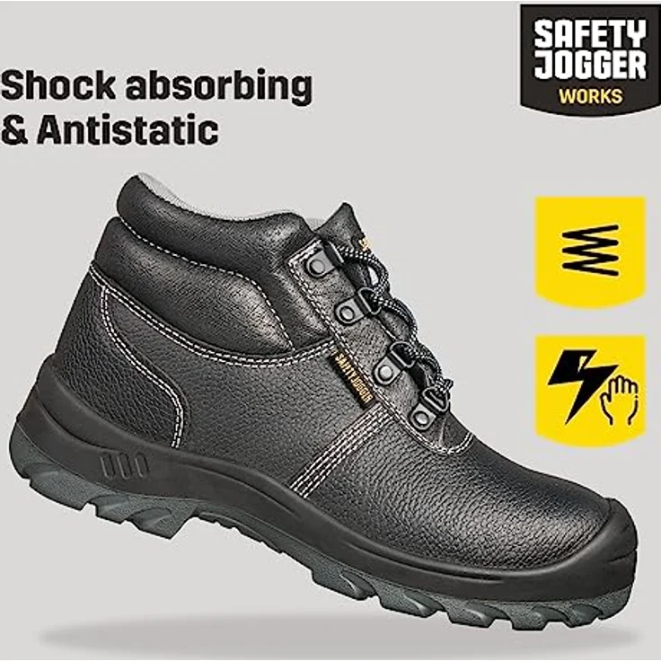 Safety Jogger BESTBOY Sicherheitsschuh, Größe 48, Schwarz – Bild 5