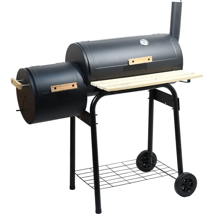 Cattara, Holzkohlegrill, Holzkohlegrill SMOKIE mit Räucherkammer