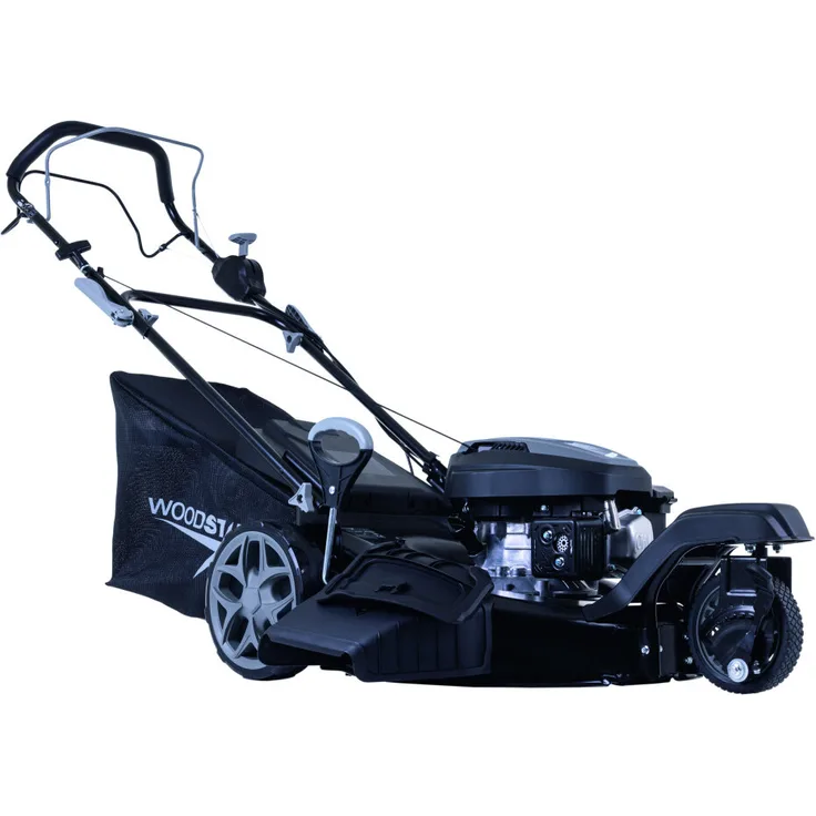 Woodster Benzin-Rasenmäher BLM510-173S-Trike, 51cm Schnittbreite, wendig mit 65L Fangkorb, dunkelgrau/schwarz