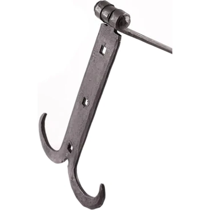 Ulfberth Mittelalterliches Scharnier, Truhenband aus handgeschmiedetem Stahl, 32 cm, geschwärzt – Bild 4