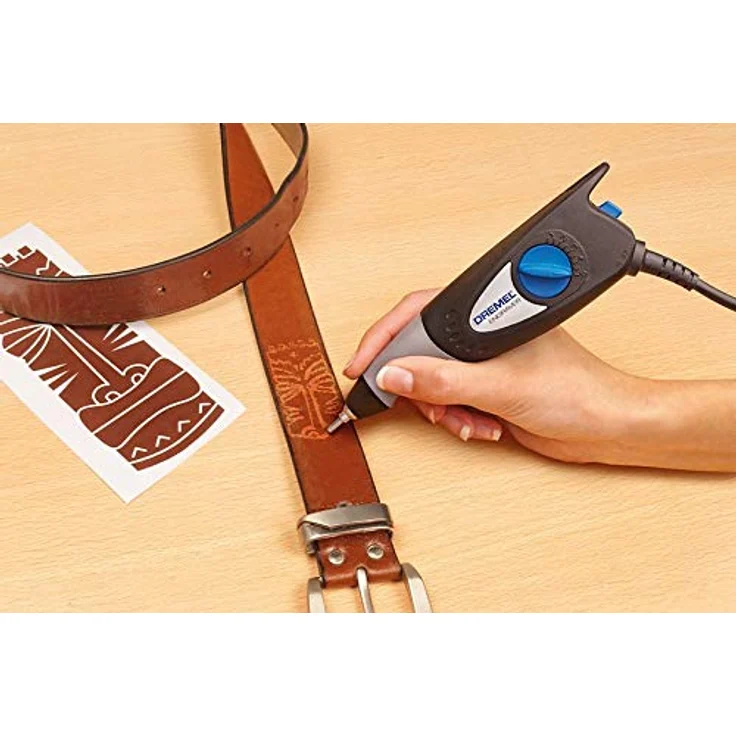 Dremel 290 Multifunktions Gravurgerät, 35 Watt, Gravierer Set mit 3 Zubehören und 4 Aufsätzen zum Gavieren in Holz, Glas Keramik, Metall, Kunststoff, Holz und Leder – Bild 5