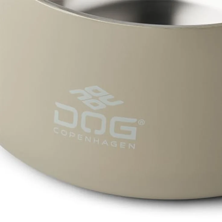 DOG Copenhagen Vega Hundenapf, S/M, Edelstahl mit rutschfestem Gummiboden, Farbe Caffe Latte – Bild 4