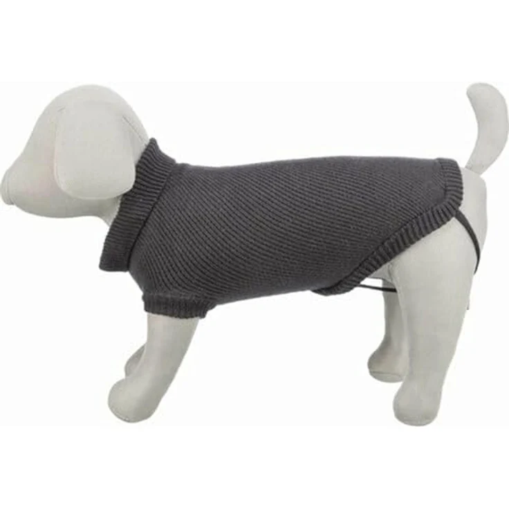 TRIXIE Pullover Berlin Urban Style, Hundebekleidung für kleine Hunde, XS 30 cm, anthrazit – Bild 4