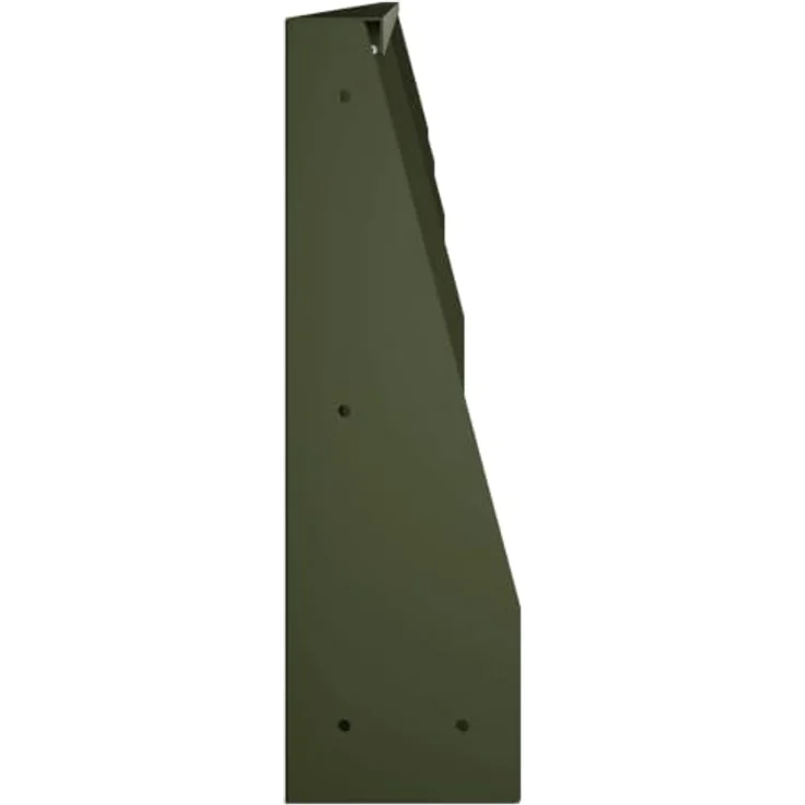 vidaXL Beetumrandung Stützmauer, 4-teilig, modularer wetterfester Stahl, 100 x 12 x 40 cm, olivgrün – Bild 7