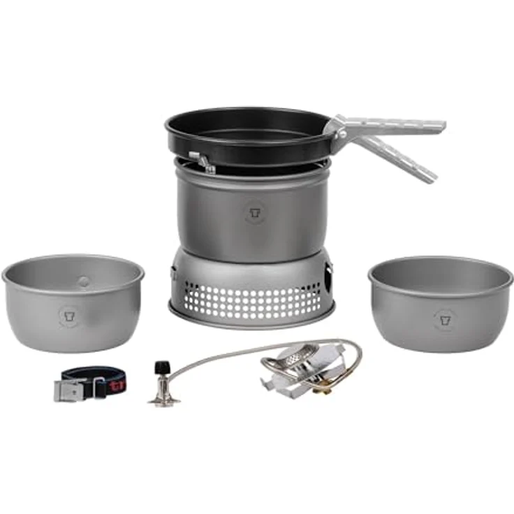 Trangia 27-Serie, Campingkocher aus harteloxiertem Aluminium mit Antihaftbeschichtung, für 1-2 Personen, ultraleicht, 725 g – Bild 4