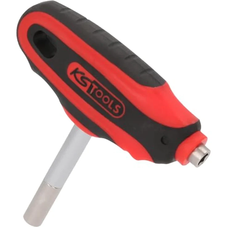 KS Tools Bit-Schraubendreher 1/4" Doppel-Bithalter, magnetisch mit 2-Komponentengriff und Chrom Vanadium Klinge – Bild 1