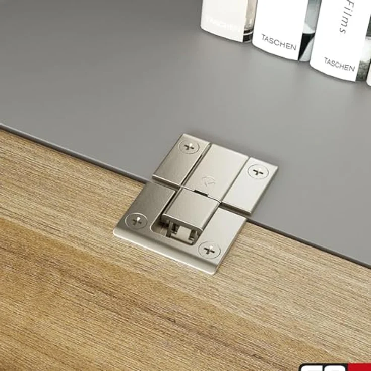 SOTECH Bohrschablone für KIMANA Klappenscharnier und Topfbänder mit Topfbohrabstand von 48 mm (T48) in Rot – Bild 5