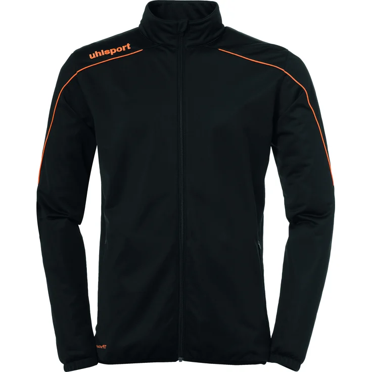Uhlsport STREAM 23 CLASSIC JACKE M schwarz/fluo grün, Trainingsjacke mit elastischen Einsätzen – Bild 1