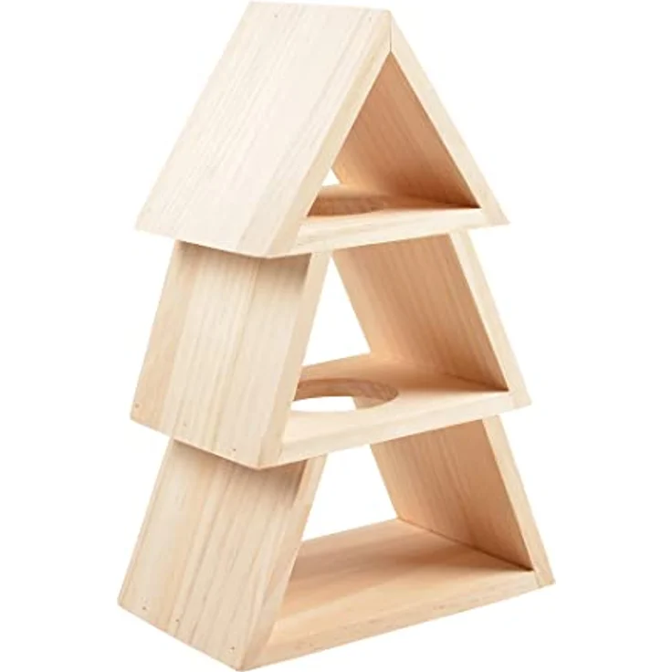 DUVO+ Nagerhaus Kletterbaum aus Holz, braun, 16 x 10 x 25 cm, sicheres Spielzeug für Hamster und Mäuse – Bild 1