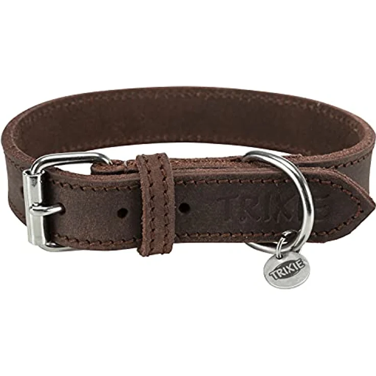 TRIXIE 19005 Rustic Fettleder Halsband, 91.18 g – Bild 1