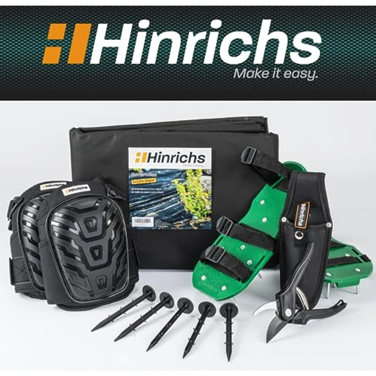 ILP GmbH Hinrichs Rasenlüfterschuhe mit 4 Klemmriemen und rostfreien Dornen inklusieve Cuttermesser, Tragetasche und 3 Ersatznägeln – Bild 9