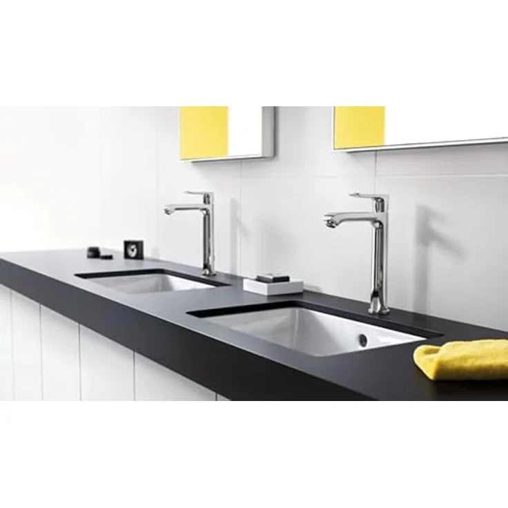 hansgrohe Metris 200 Spültischarmatur, Einhebelmischer mit Zugstangen-Ablaufgarnitur, chrom, 5 l/min Durchflussmenge – Bild 3