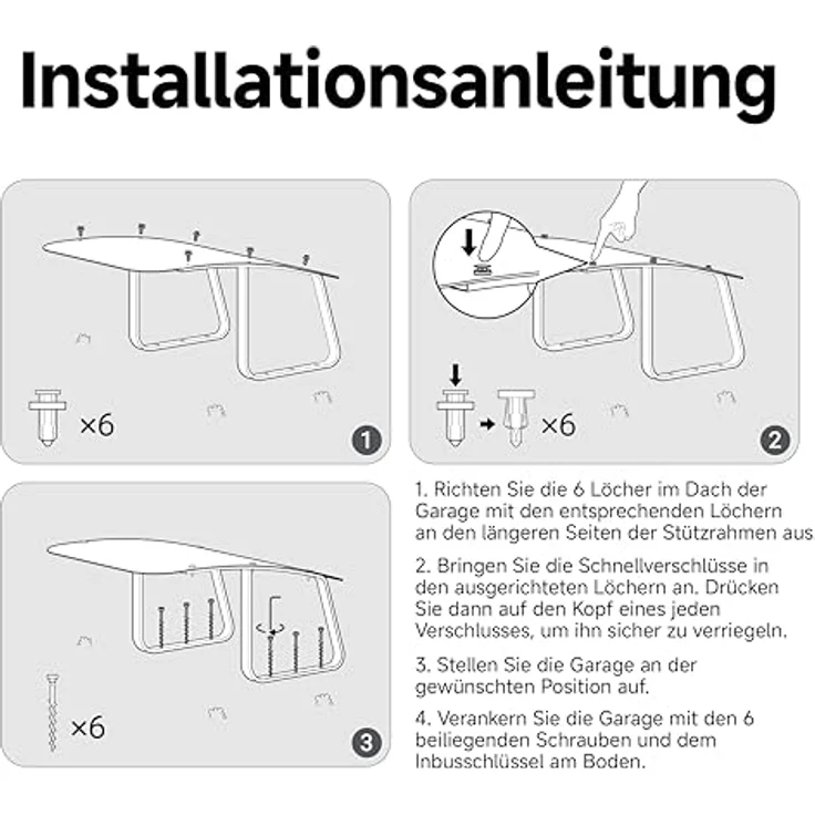 Dreame Garage für Mähroboter, wetterfeste Abstelllösung in Schwarz – Bild 3