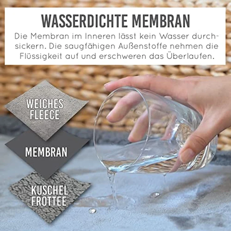 KaraLuna wasserdichte Hundedecke 100x150 cm I Waschbar I Haustierdecke für unterwegs Auto, Sofa oder Couch I Outdoor Decke Hund Ruhedecke tragbar – Bild 3