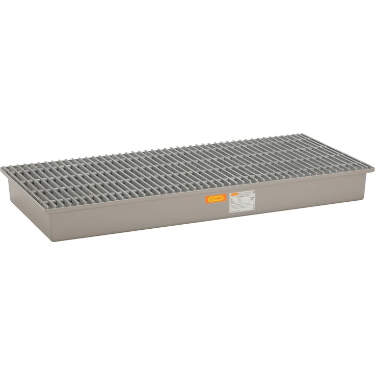 Cemo Auffangwanne 220 l, GFK mit GFK-Gitterrost, B x H x T: 188 x 20 x 85 cm, mit Zulassung, Modell 7286