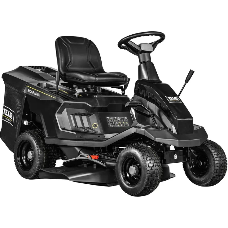 Texas Rasentraktor Rider 6500E, 65 cm Schnittbreite, 4,5 kW (6,0 PS) Leistung, 3-in-1-Rider, 150-Liter Fangkorb, Elektrostart, Stahl-Mähdeck, Rot