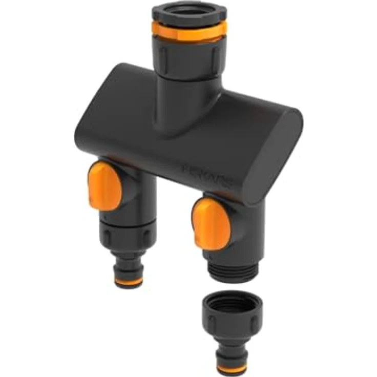 Fiskars Comfort 2-Wege-Ventil, mit On/Off-Funktion für 2 Schläuche, für Wasserhahn Ø 21 mm (G 1/2"), Ø 26,5 mm (G 3/4") und Ø 33,3 mm (G 1") – Bild 9