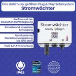 SUNPRO POWER Ready2plugin Stromwächter für Solaranlage | Plug and Play, IP65, VDE konform, 800W Regelung, grau