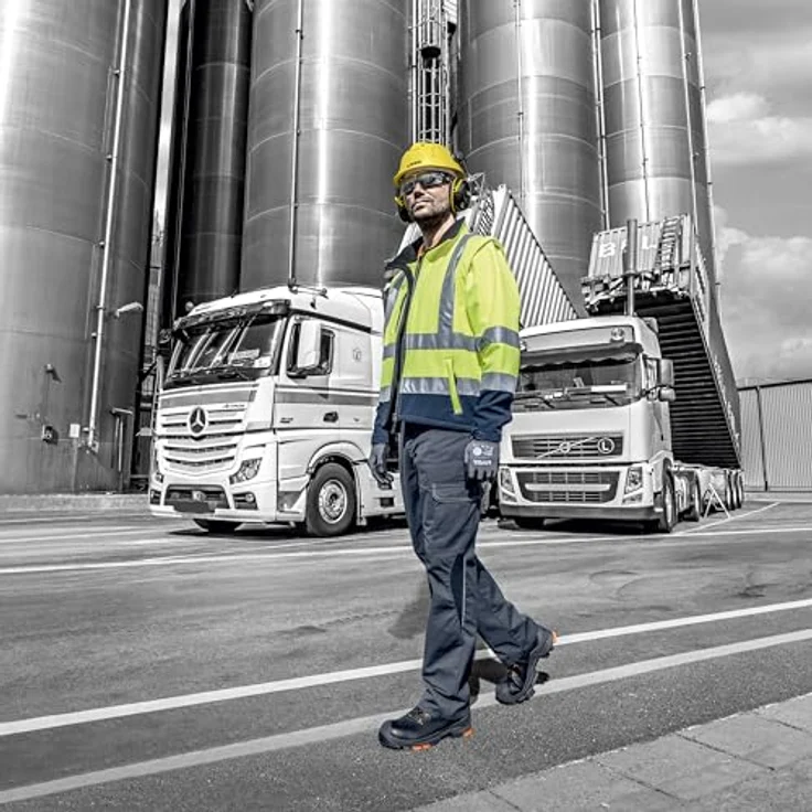 UVEX Herren-Softshelljacke uvex protection flash, Warnschutzkleidung, Größe XL – Bild 6