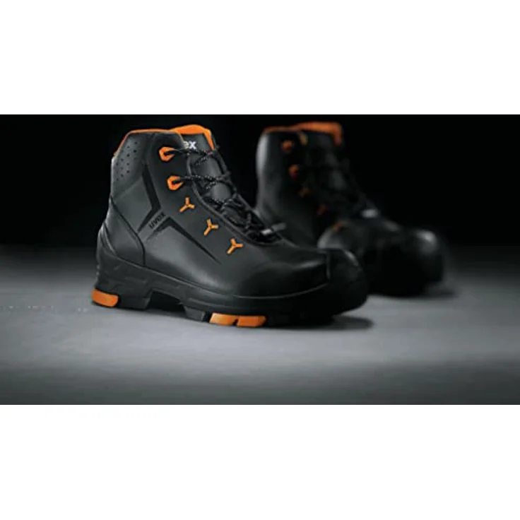 Uvex 2 Arbeitsschuhe - Sicherheitsstiefel S3 SRC ESD - Orange-Schwarz, Größe:35 – Bild 3