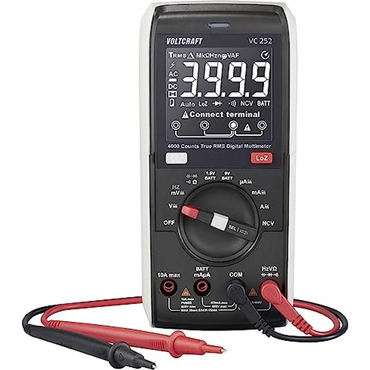 VOLTCRAFT VC252 Hand-Multimeter digital CAT III 600 V Anzeige (Counts): 4000 – Bild 1