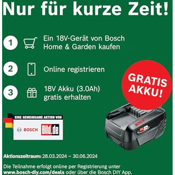 Bosch Home and Garden Bosch Home and Garden Bosch elektrische Luftpumpe/Luftpumpe für Luftmatratze EasyInflate 18V-500 (ohne Akku; 18 Volt System; zum Aufblasen und Entleeren; im Karton) – Bild 3