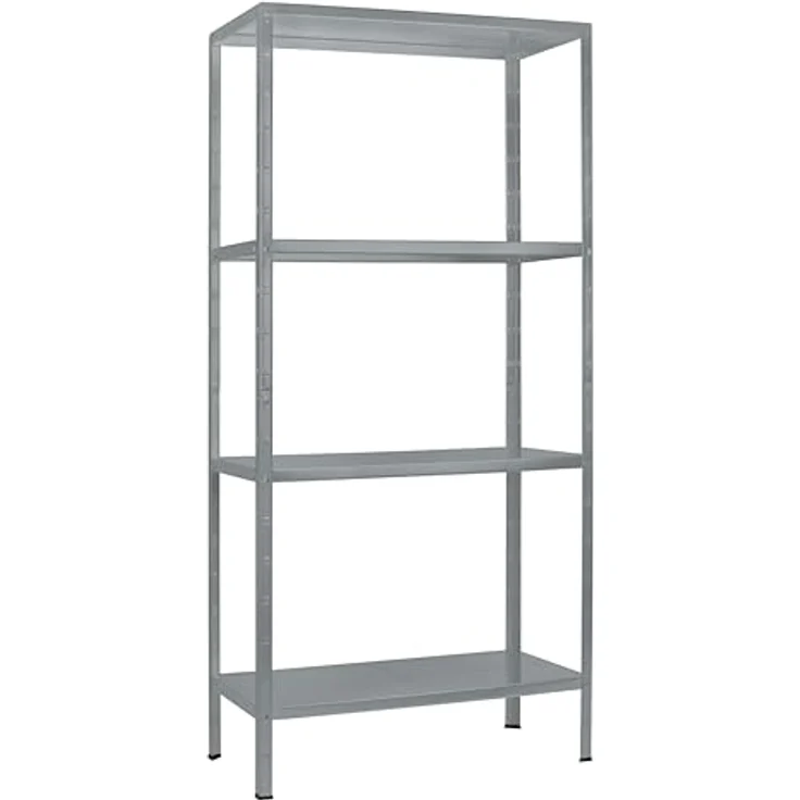 Schulte Regalwelt Lagerregal mit 4 PowerMAX-Fachböden, 180x80x40cm Regalsystem, Steckregal mit einfacher Montage ohne Verschrauben, Traglast je Boden bis zu 65 Kg (bis zu 260 Kg Gesamttraglast) - 4056397005575 – Bild 2