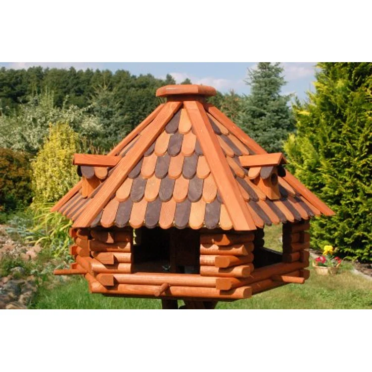 Deko-Shop-Hannusch XXL massives Luxus Vogelhaus 70 x 45 cm, Vogelfutterhaus, Vogelhäuser + absolut. Blickfang + imprägniert