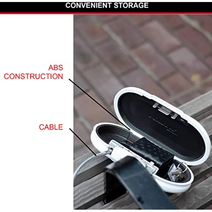 MASTER LOCK Tragbarer Tresor [Zahlenschloss] [mit Kabel] [Weiß] 5900EURDWHT – Sichern Sie Ihre Wertgegenstände auf Reisen – Bild 5