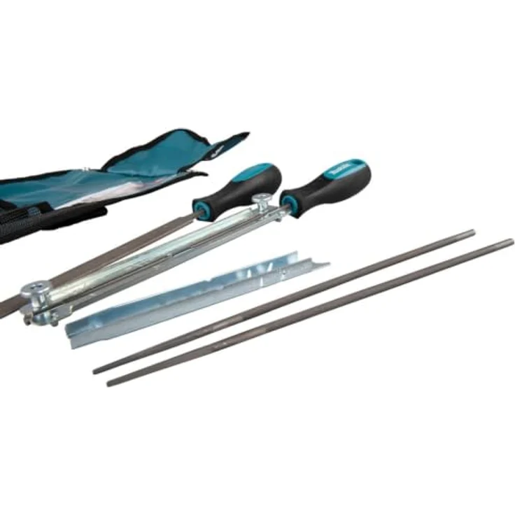 Makita KETTENSCHÄRFER-SET 4,5 mm, Feilen-Set mit 2 runden Feilen, Halter, Griffen und Tiefenbegrenzer – Bild 4
