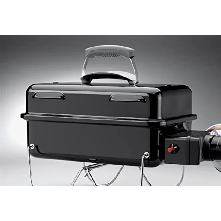 Weber Go-Anywhere, tragbarer Gasgrill mit 2100 W, 1 Zone, porzellanemaillierter Deckel, zuverlässige Zündung – Bild 2