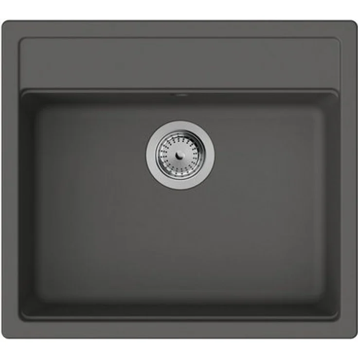 hansgrohe Einbauspüle S52 S520-F510 mit automatischer Ablaufgarnitur in Steingrau