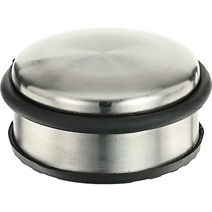 TOOLLAND - TL74052 Edelstahl Türstopper, 10 cm Durchmesser x 4 cm Höhe, 1.1 kg Gewicht 175696