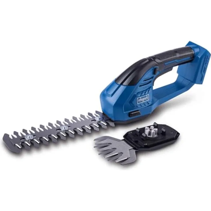 Scheppach C-HTGS200-X, 2in1 Akkubetrieb Heckenschere und Gras- und Strauchschneider mit 90 mm und 200 mm Schnittlänge, ergonomisch, kabellos