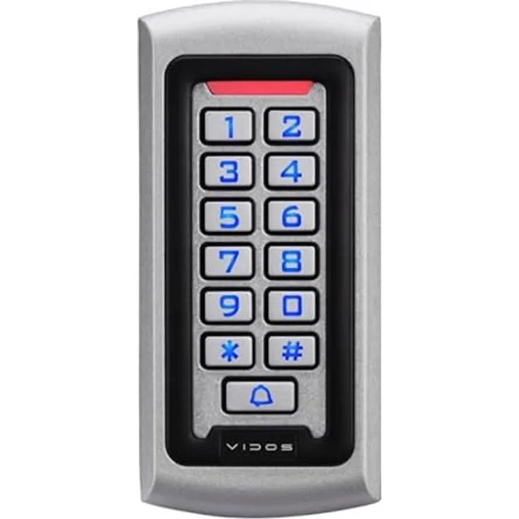 VIDOS ZIEHLEDER SCHLOSS COD, Autonomes 1-Zonen-Zahlenschloss mit integriertem RFID-Reader, Aluminiumlegierung