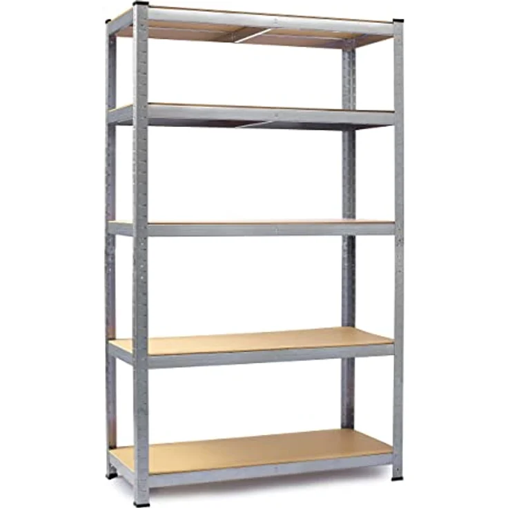 Humberg 4840 Schwerlastregal mit 5 Böden aus MDF 150 x 75 x 30 cm – Bild 2